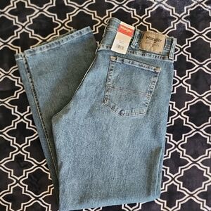 Wrangler Authentics Mens Comfort Flex Waist Relaxed Fit Jean 35x32